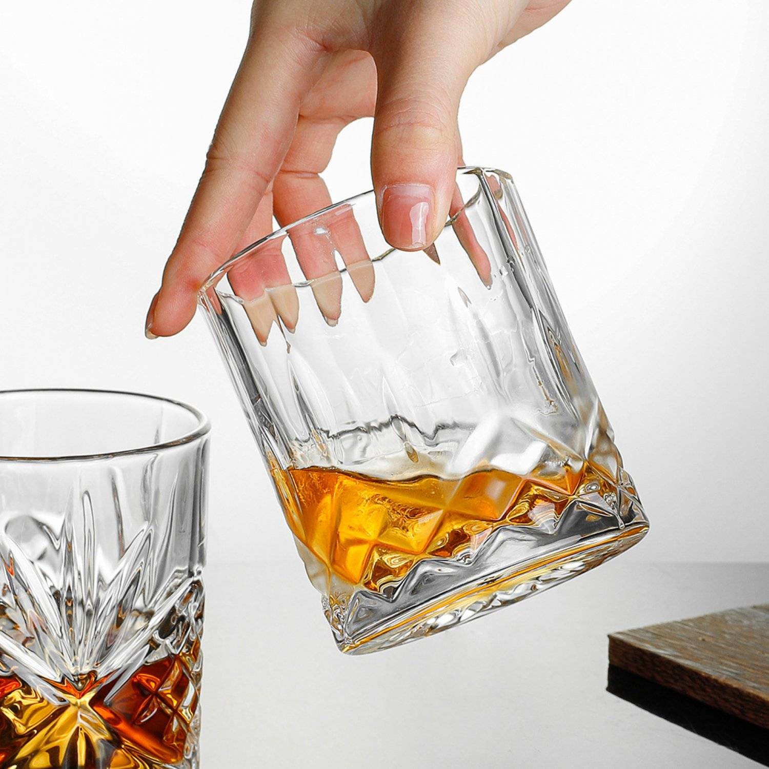 6 teiliges Set 350ml Gläser Whiskey Cocktail Chivas Kristall Timeless Retro