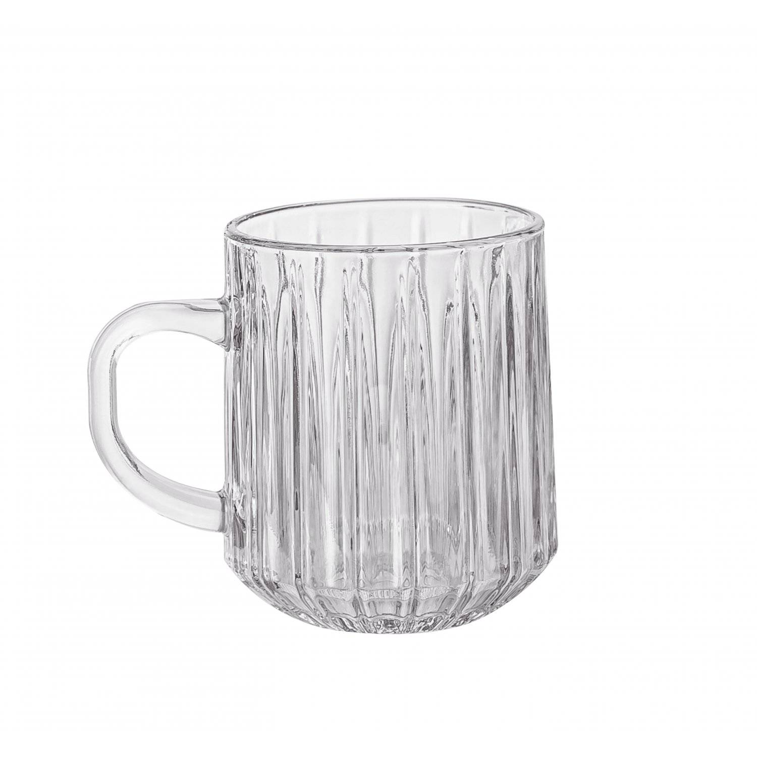 6 Tlg. Gläser Set Kaffeeglas Teegläser Henkel Latte Glass Kaffee 300 ml