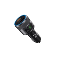 Bluestar Transmitter FM mit Audladefunktion in Grau QC3.0 PD 42W LED Bluetooth Bluestar Transmitter FM mit Audladefunktion in Grau QC3.0 PD 42W LED Bluetooth