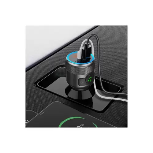 Bluestar Transmitter FM mit Audladefunktion in Grau QC3.0 PD 42W LED Bluetooth Bluestar Transmitter FM mit Audladefunktion in Grau QC3.0 PD 42W LED Bluetooth