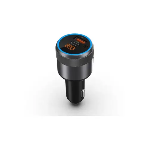 Bluestar Transmitter FM mit Audladefunktion in Grau QC3.0 PD 42W LED Bluetooth Bluestar Transmitter FM mit Audladefunktion in Grau QC3.0 PD 42W LED Bluetooth