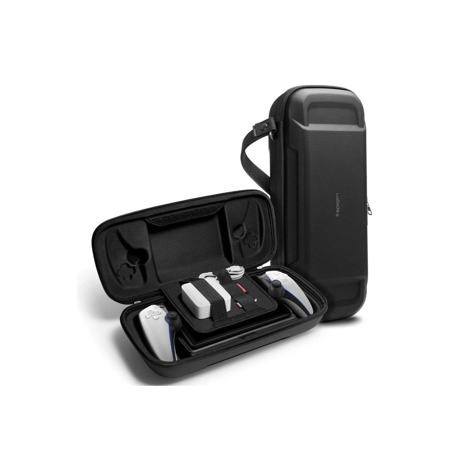 Spigen Rugged Armor Pro Hülle Kompatibel mit Sony Playstation Portal – Schwarz