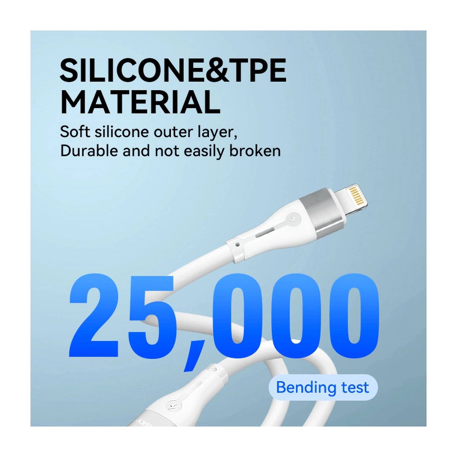 PD 27 Watt Schnell-Ladekabel iPhone / Typ-C (USB-C) Kabel 2 Meter