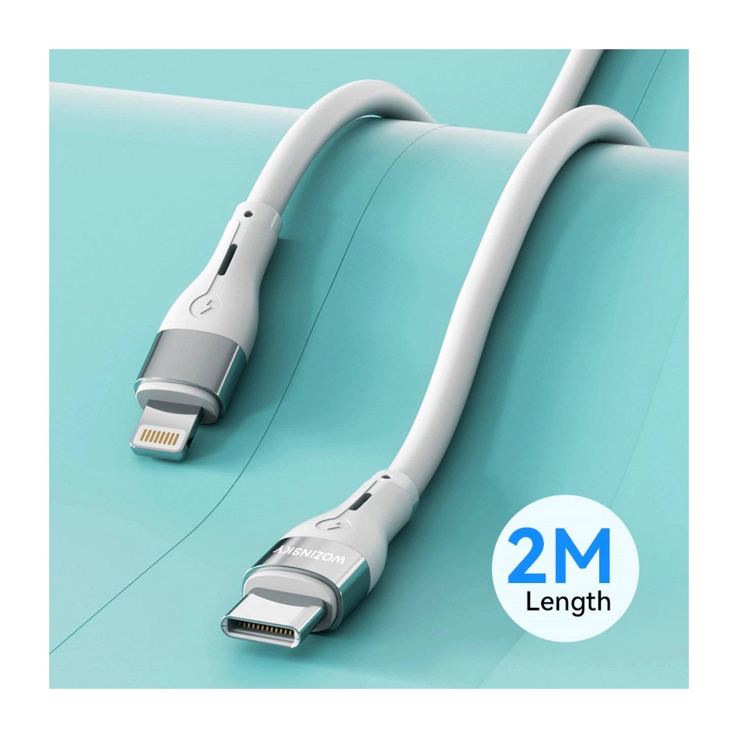 PD 27 Watt Schnell-Ladekabel iPhone / Typ-C (USB-C) Kabel 2 Meter