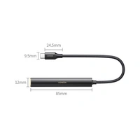 Adapter - CM545 DAC-Kopfhörerverstärker von USB-C auf 3,5-mm-Miniklinke – Schwarz Adapter - CM545 DAC-Kopfhörerverstärker von USB-C auf 3,5-mm-Miniklinke – Schwarz