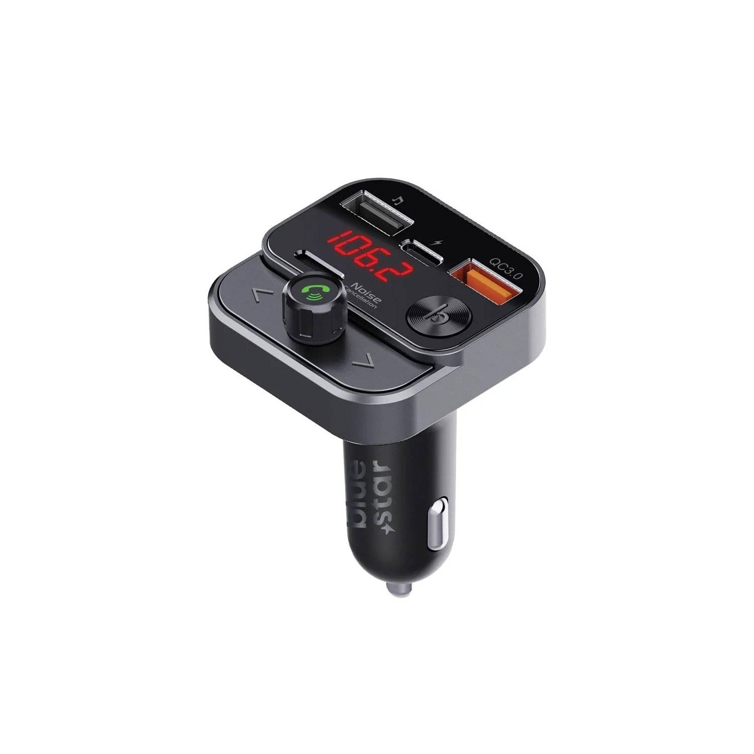 Audio Adapter Zigarettenanzünder - Sender FM QC3.0 30W AutoStream BT84B schwarz