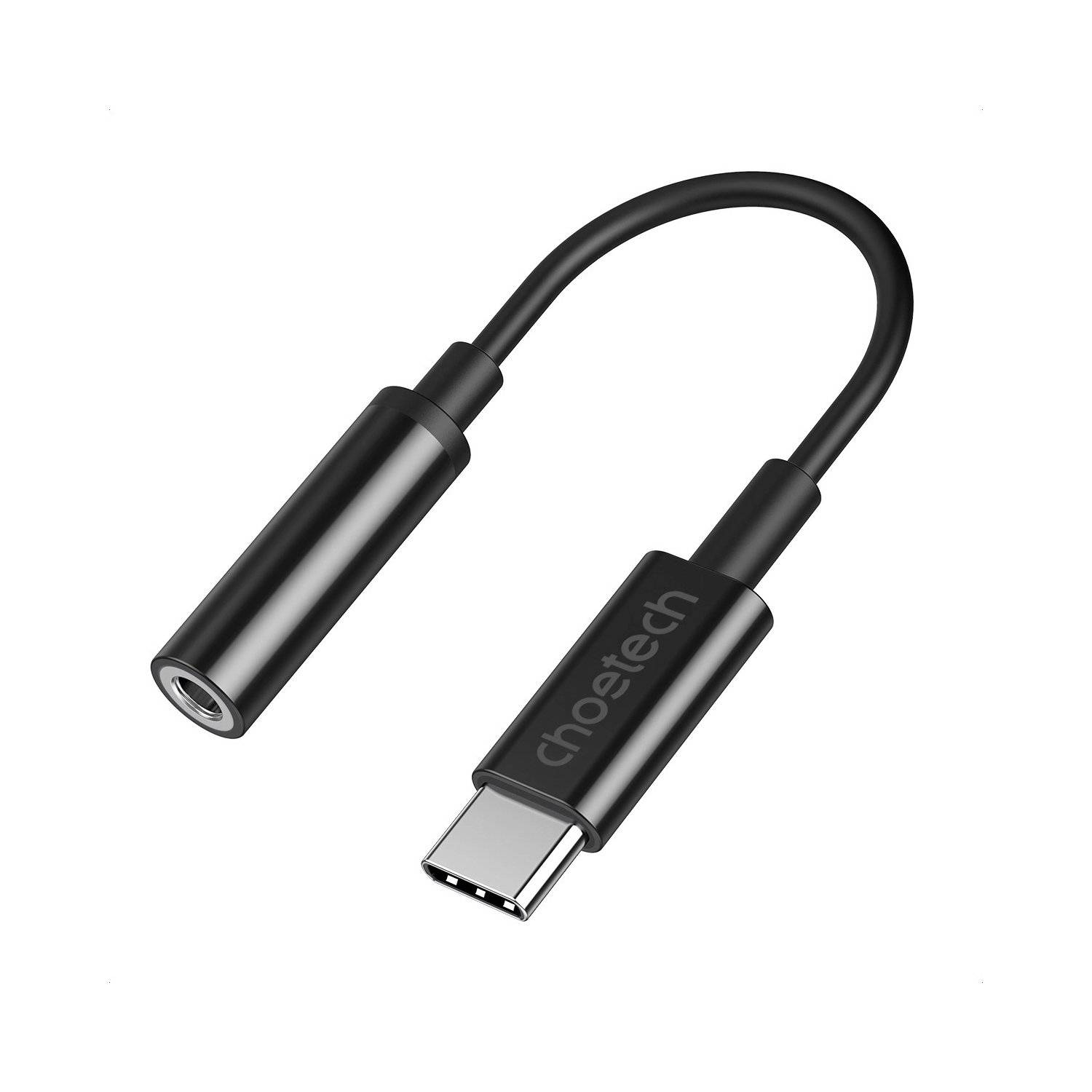 AUX-Adapter - Schwarz AUX003 USB-C/DC 3,5 mm Audio-Adapter 11cm Kabel