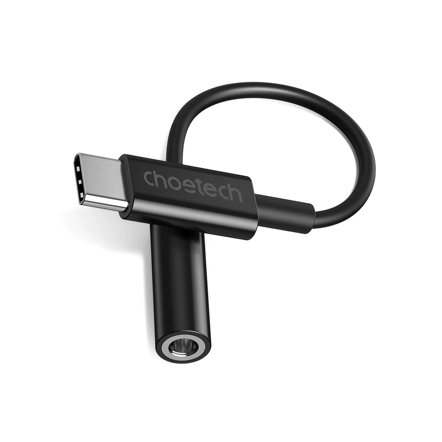 AUX-Adapter - Schwarz AUX003 USB-C/DC 3,5 mm Audio-Adapter 11cm Kabel
