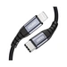 Datenkabel 2 m Kabel - Ladekabel USB-C zu kompatibel mit iPhone Schwarz Datenkabel 2 m Kabel - Ladekabel USB-C zu kompatibel mit iPhone Schwarz