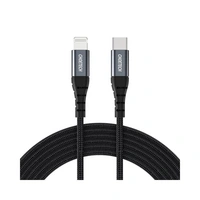 Datenkabel 2 m Kabel - Ladekabel USB-C zu kompatibel mit iPhone Schwarz Datenkabel 2 m Kabel - Ladekabel USB-C zu kompatibel mit iPhone Schwarz