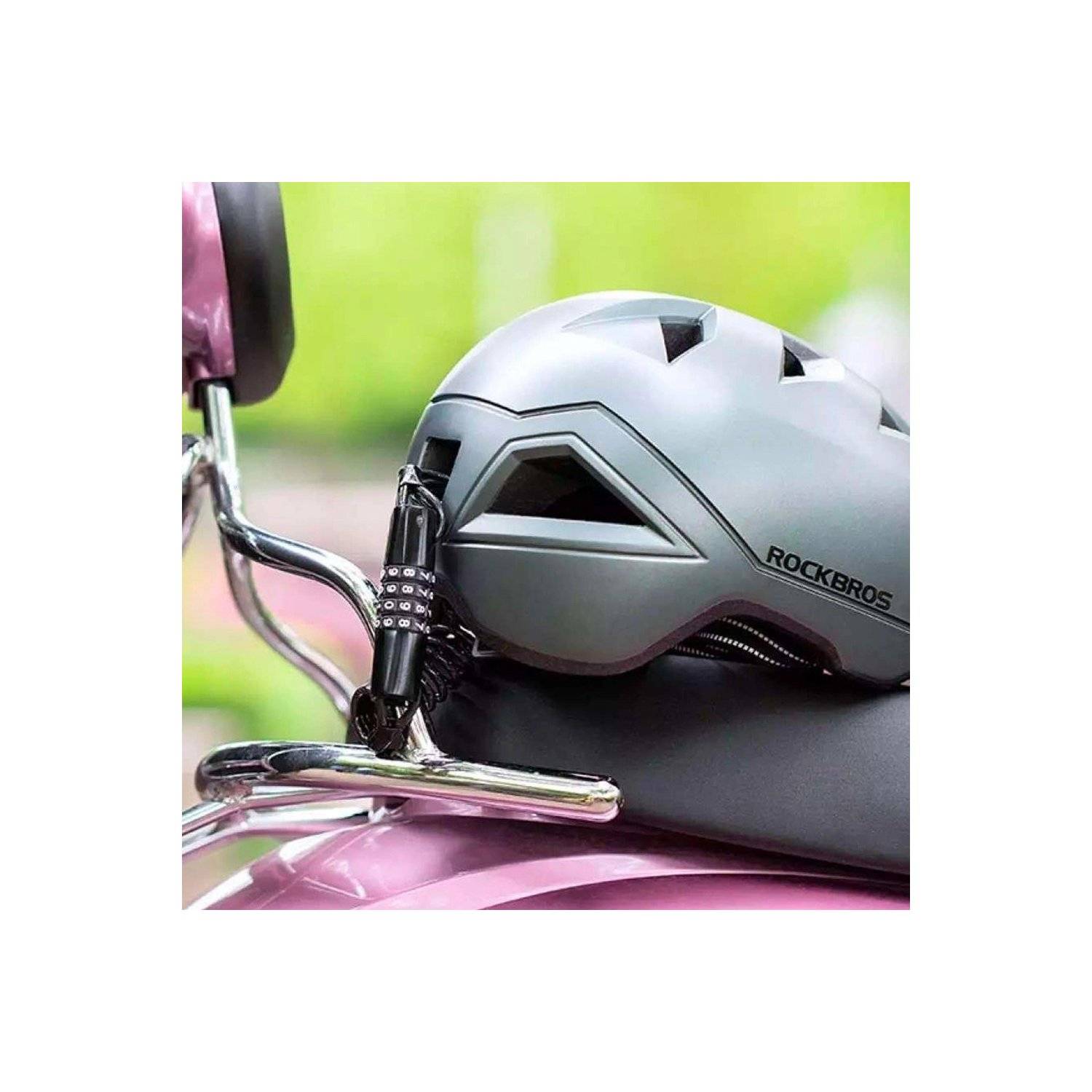 Fahrradschloss mit Zahlenkombination – Schwarz - Schloss mit bis zu 1,5 m Länge