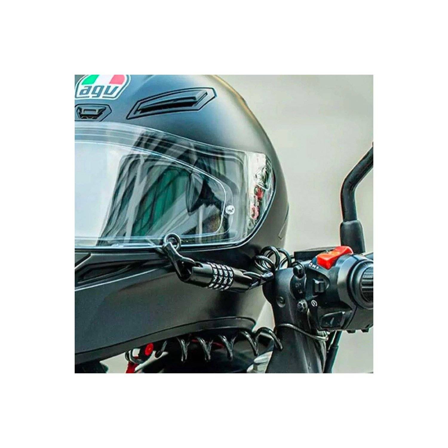 Fahrradschloss mit Zahlenkombination – Schwarz - Schloss mit bis zu 1,5 m Länge