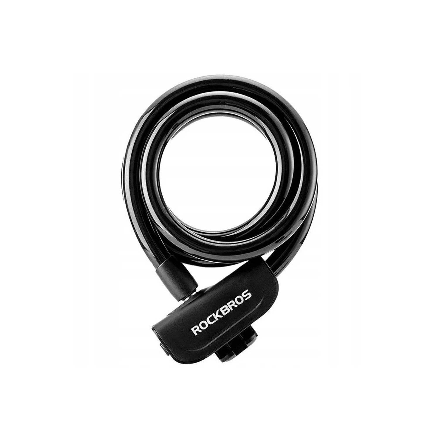 Fahrradschloss mit 1,1 m Länge - RKS515-BK Schloss mit 2 Schlüsseln Schwarz