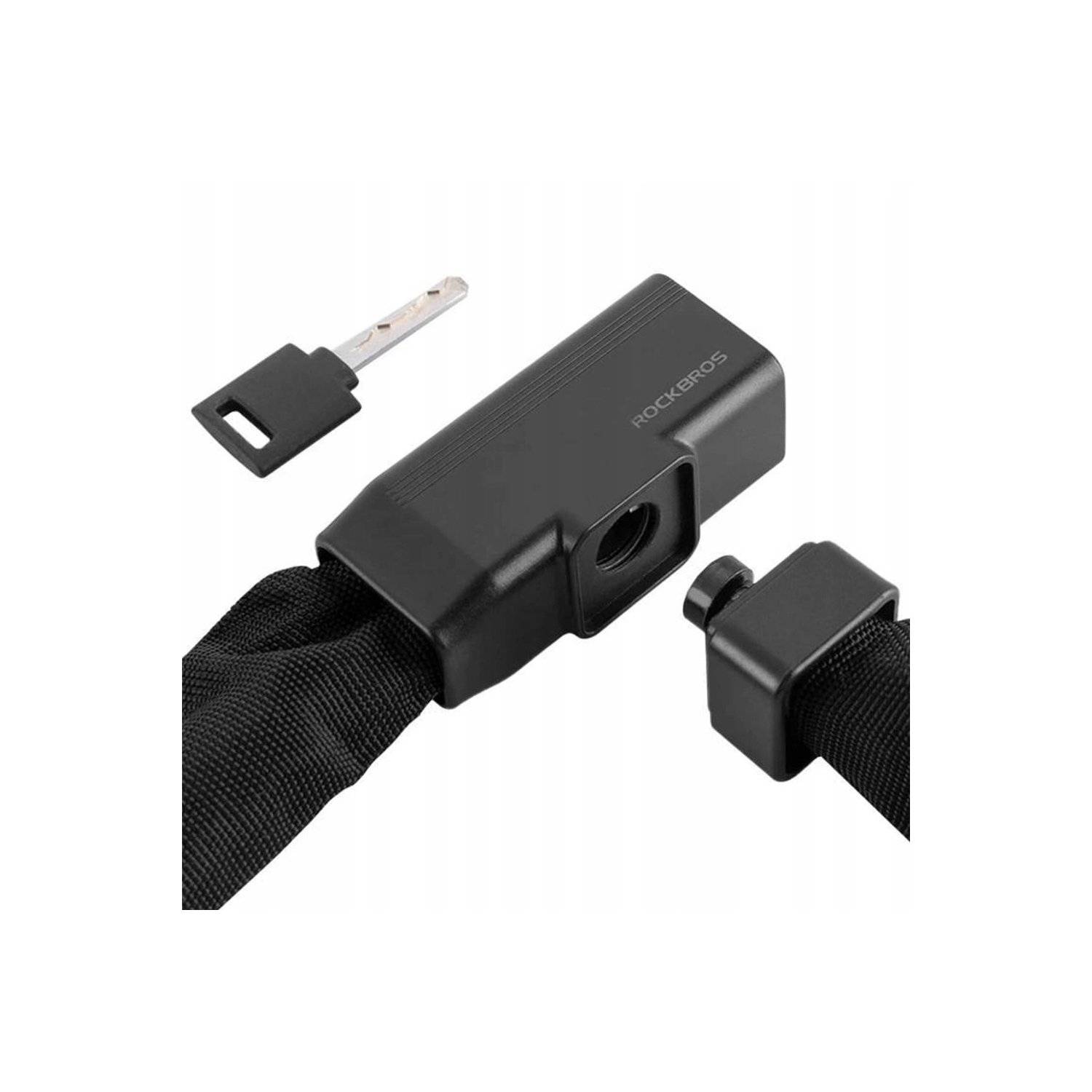 32430708001 Fahrradschloss mit 3 Schlüsseln - Schwarz Schloss mit 0,97 m Länge