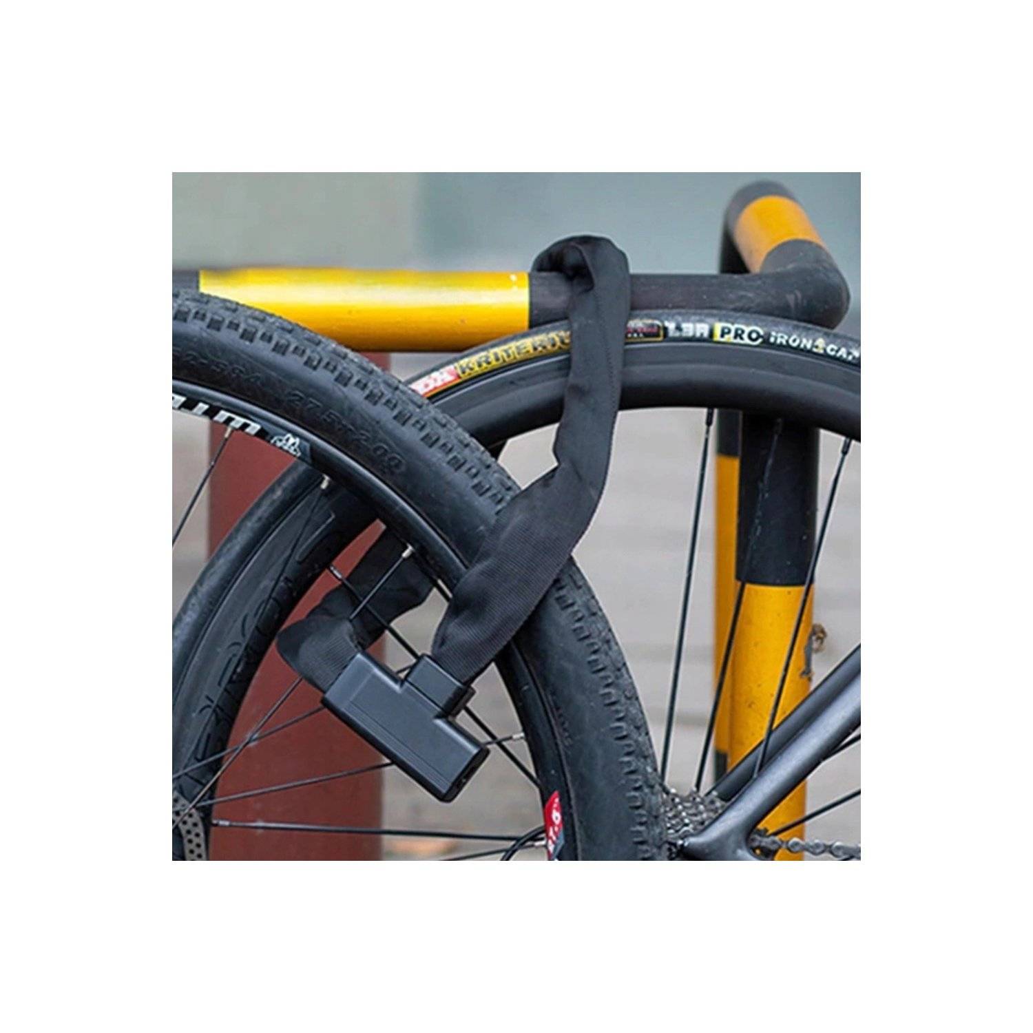 32430708001 Fahrradschloss mit 3 Schlüsseln - Schwarz Schloss mit 0,97 m Länge