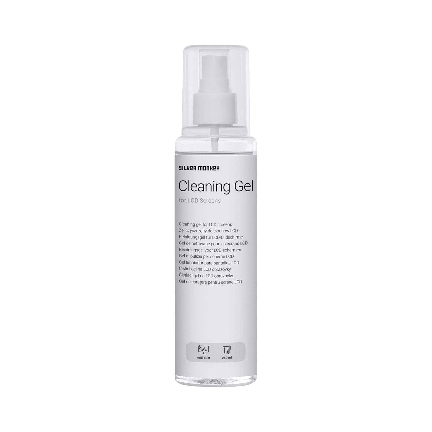 LCD-Reinigungsgel-Set: 250 ml LCD-Panel-Gel und Mikrofasertuch - Reinigungs-Set