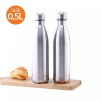 Thermoskanne 0,5L Isolierkanne für Getränke, Tee, Kanne aus Edelstahl in Silber Thermoskanne 0,5L Isolierkanne für Getränke, Tee, Kanne aus Edelstahl in Silber