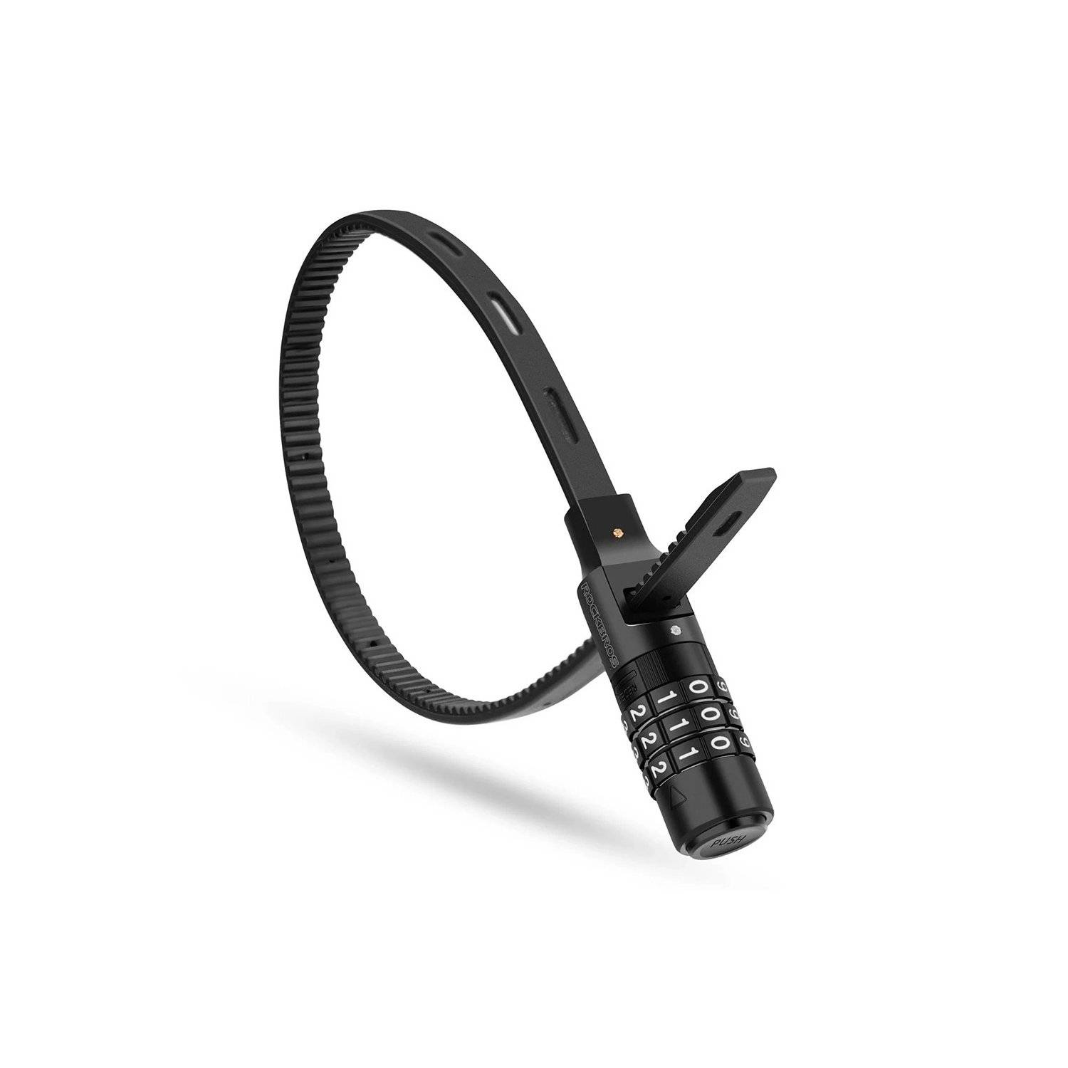 3240001001 Fahrradschloss für 0,5 m Zahlenkombination – Schwarz - Rad, Rahmen oder Kofferraum