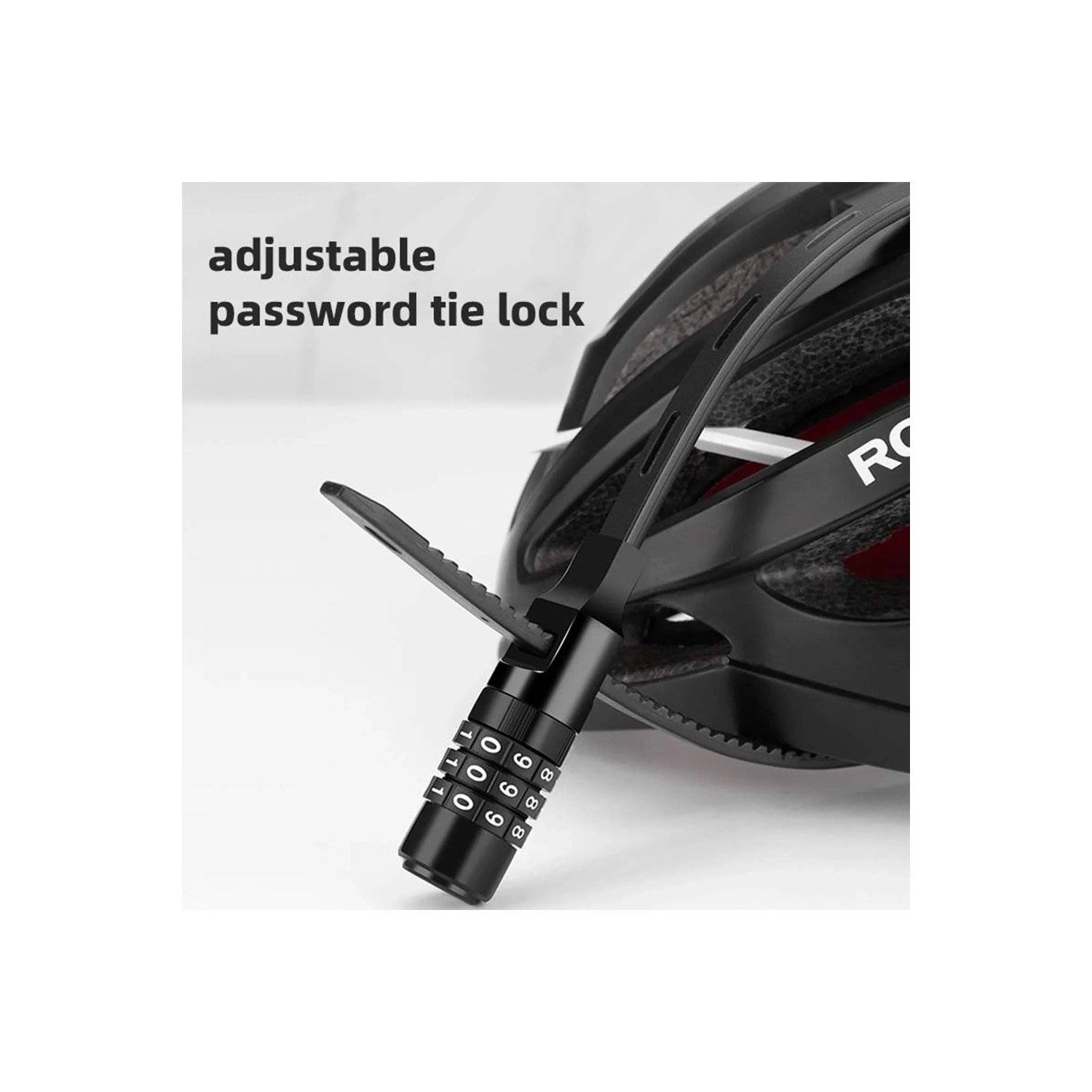 3240001001 Fahrradschloss für 0,5 m Zahlenkombination – Schwarz - Rad, Rahmen oder Kofferraum