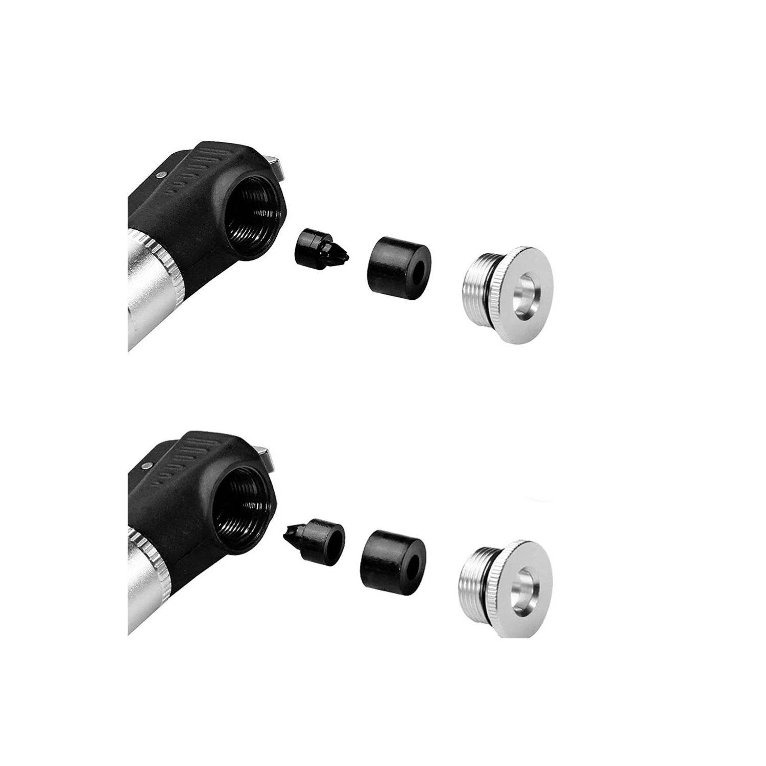 Handliche Pumpe zur montage am Fahrrad - JG-1040B Fahrradpumpe klein – Schwarz