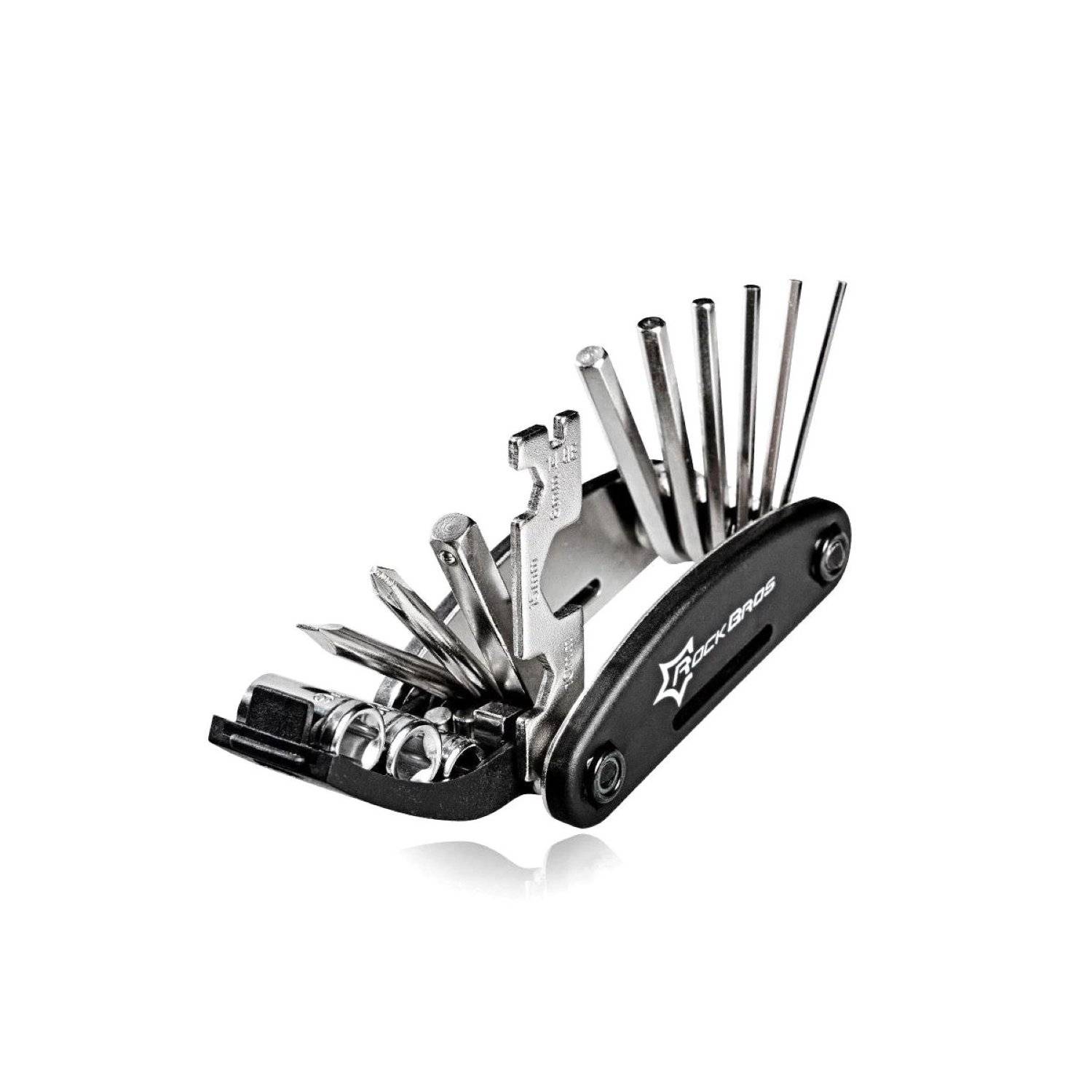 16-in-1-Multitool für die Fahrradreparatur – Schwarz GJ1601 - Zuverlässiger Helfer für Unterwegs