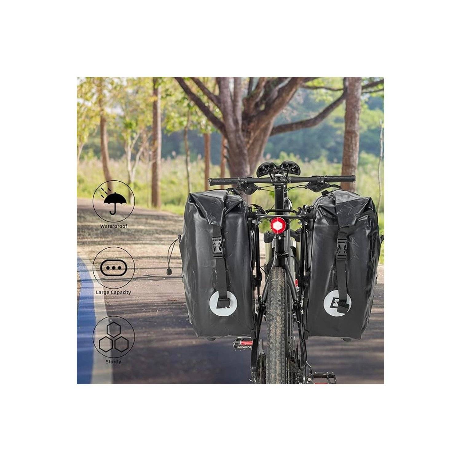 Tasche Fahrradtasche - 30140022001 wasserdichte Fahrradträgertasche – Schwarz