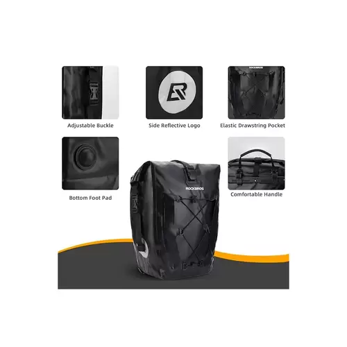 Tasche Fahrradtasche - 30140022001 wasserdichte Fahrradträgertasche – Schwarz Tasche Fahrradtasche - 30140022001 wasserdichte Fahrradträgertasche – Schwarz