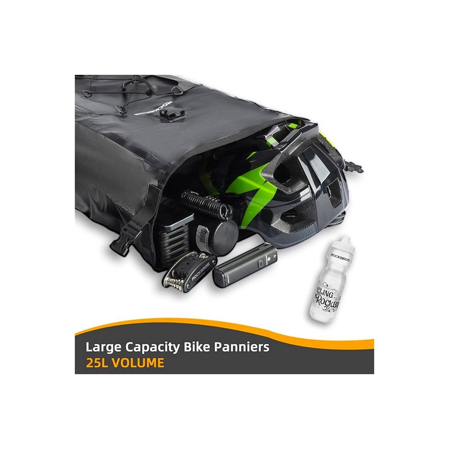 Tasche Fahrradtasche - 30140022001 wasserdichte Fahrradträgertasche – Schwarz