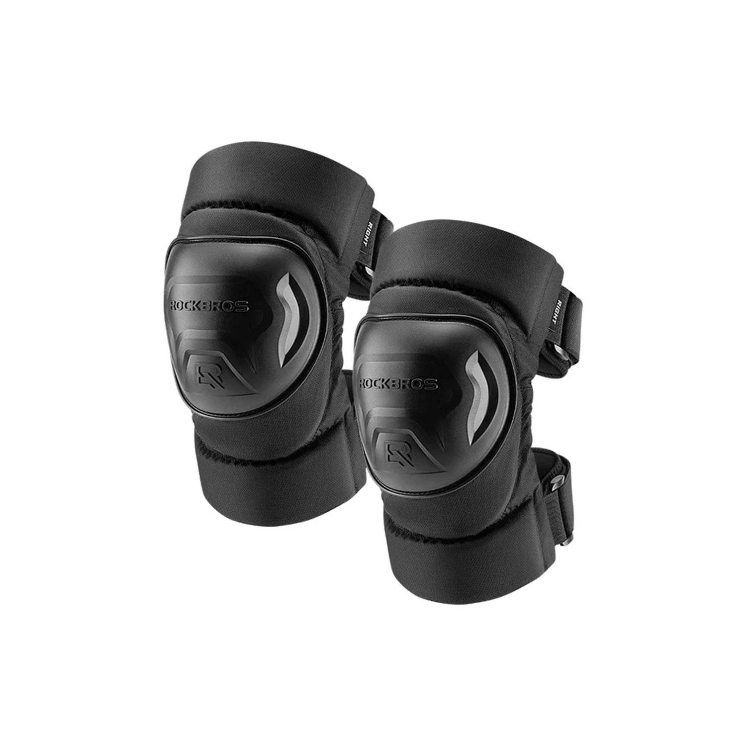 Knieschoner Einstellbare Knieschoner aus Kunststoff/Nylon in schwarz