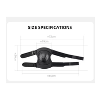 Knieschoner Einstellbare Knieschoner aus Kunststoff/Nylon in schwarz Knieschoner Einstellbare Knieschoner aus Kunststoff/Nylon in schwarz
