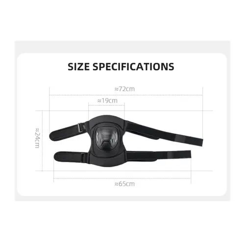 Knieschoner Einstellbare Knieschoner aus Kunststoff/Nylon in schwarz Knieschoner Einstellbare Knieschoner aus Kunststoff/Nylon in schwarz
