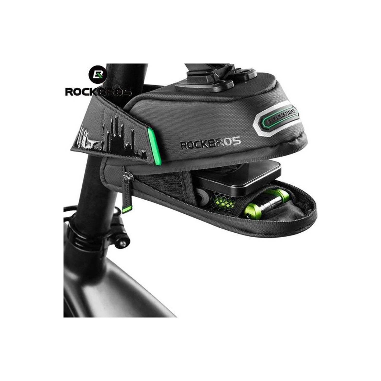 Fahrradtasche unter dem Sattel - Schwarz C27-1 - Fassungsvermögen 1,5 l