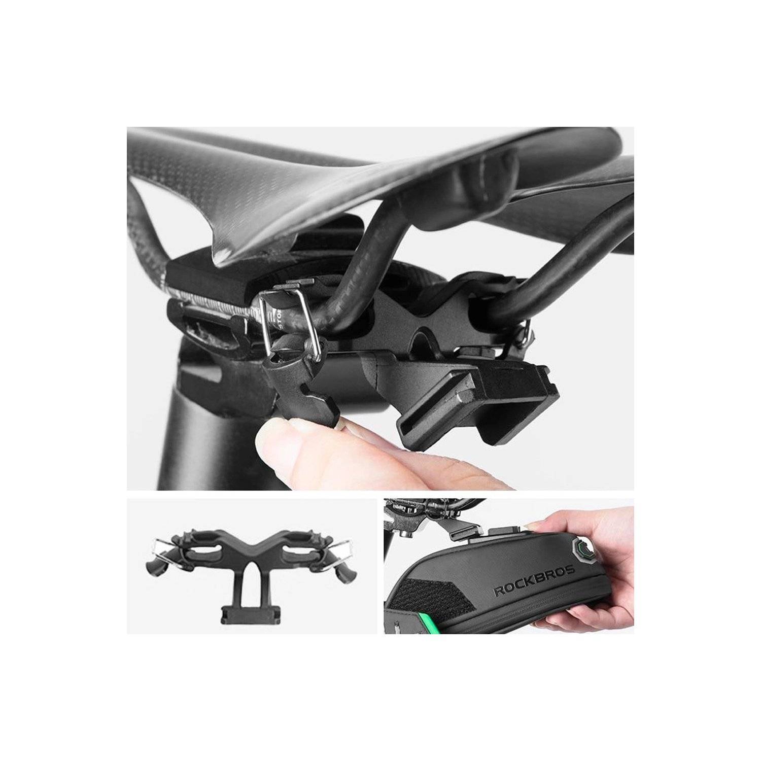 Fahrradtasche unter dem Sattel - Schwarz C27-1 - Fassungsvermögen 1,5 l