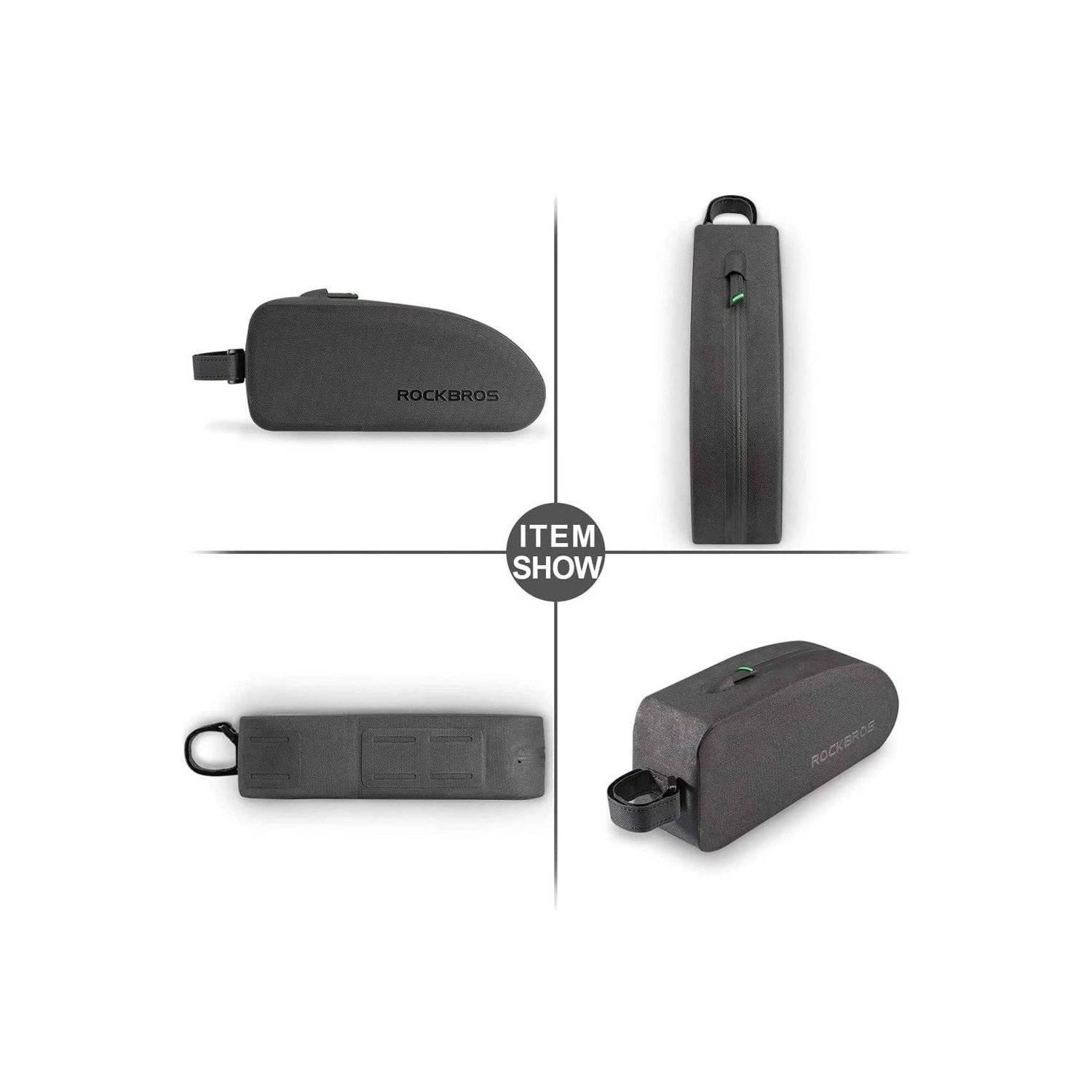 Fahrradrahmentasche wasserdicht 1,6 l - Schwarz Fassungsvermögen 1,6 l