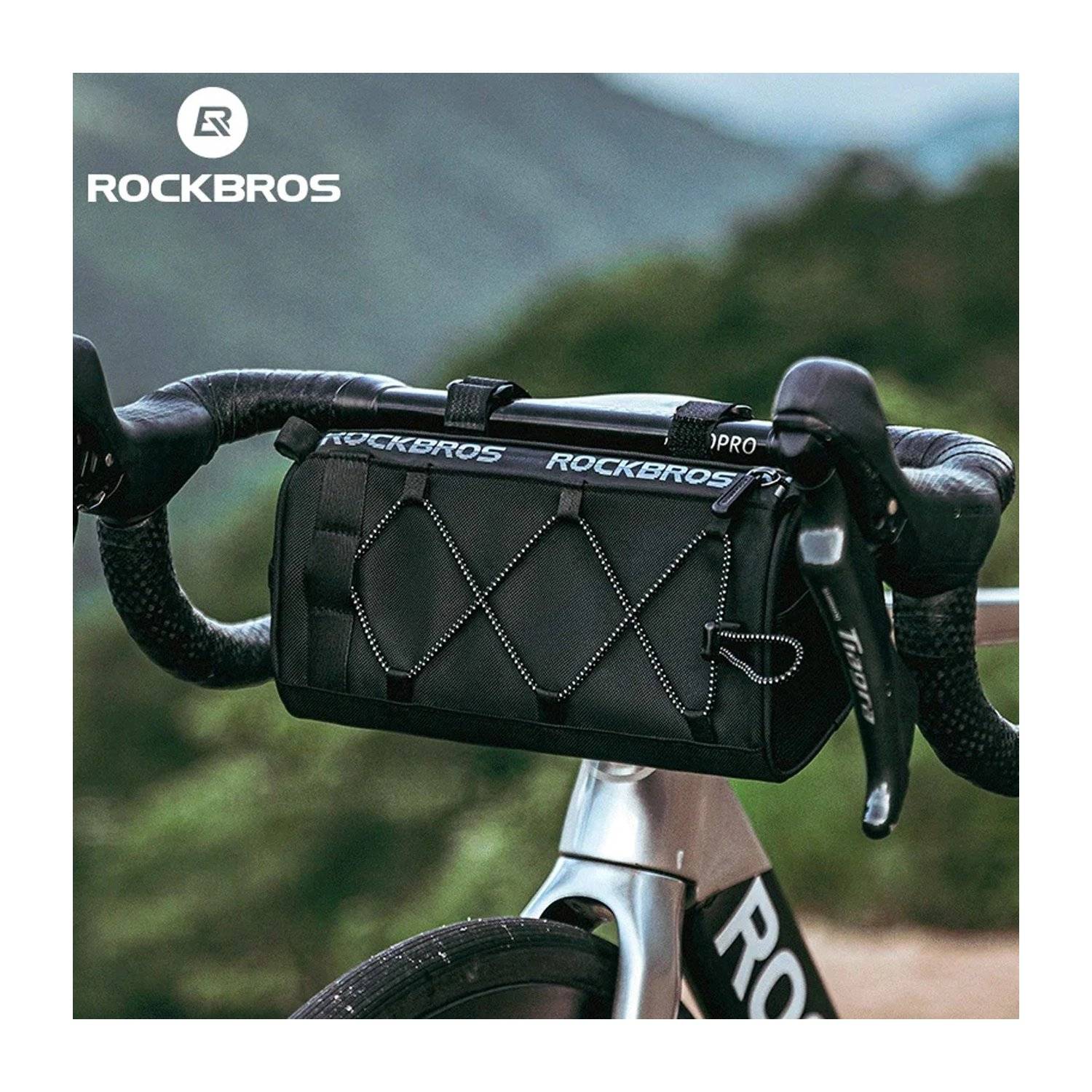 Lenkertasche – Schwarz Fahrradtasche für Lenkrad - Fassungsvermögen 1,5 l