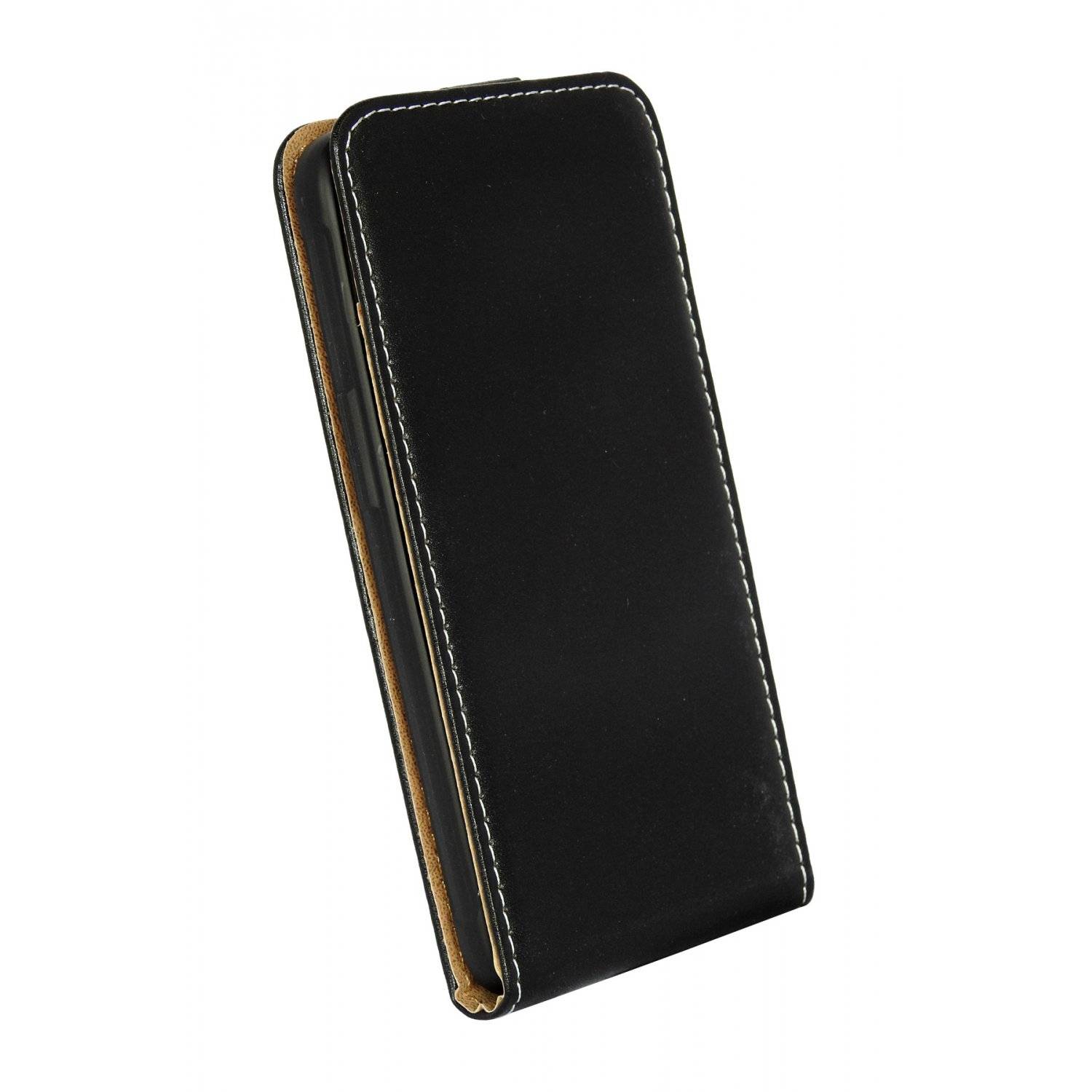 Handytasche Klapptasche Hülle Flip Style kompatibel mit SAMSUNG GALAXY XCOVER 7 Schwarz