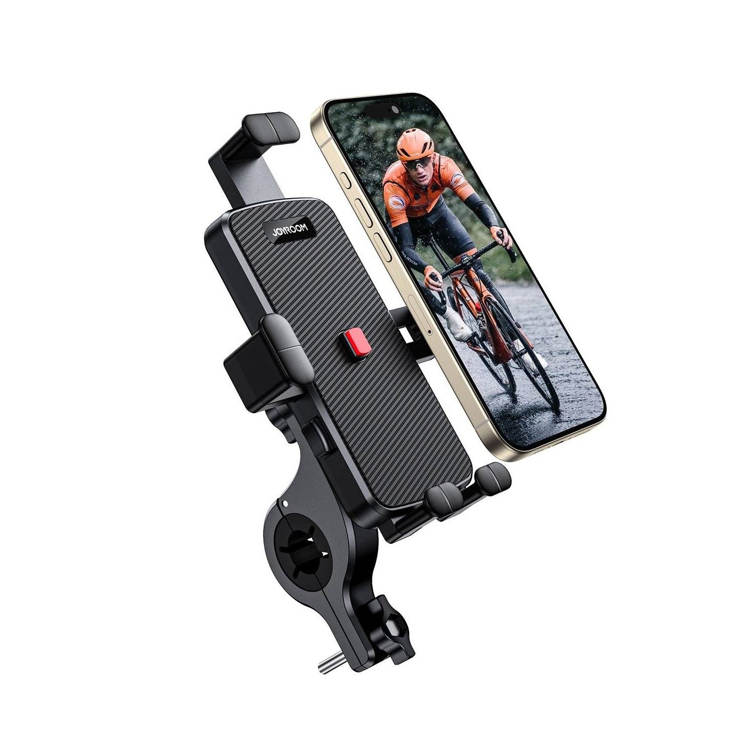 Fahrrad-Telefonhalter – Schwarz - JR-OK7 - Kompatibel mit SmartPhones von 4,7 bis 6,8 Zoll