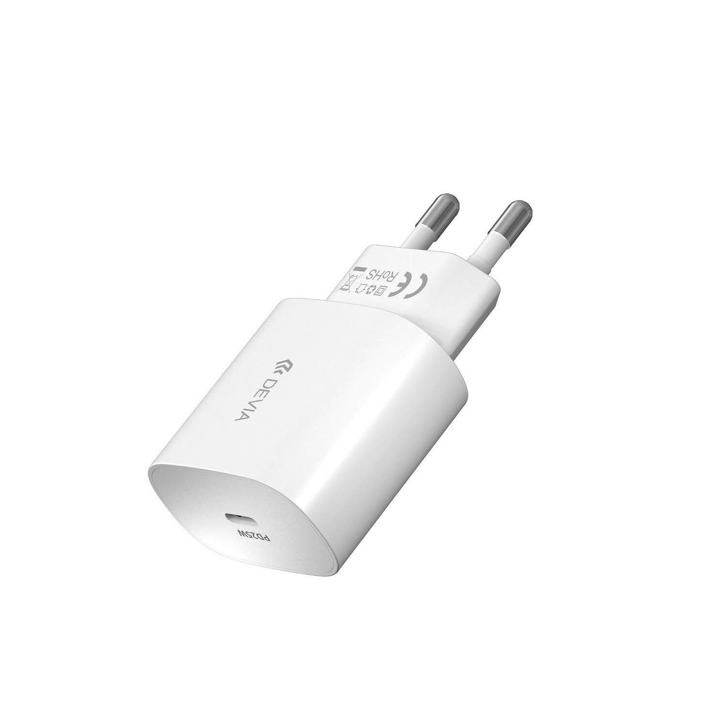 Wandladegerät Smart PD 25W 1x USB-C weiß + Kabel USB-C