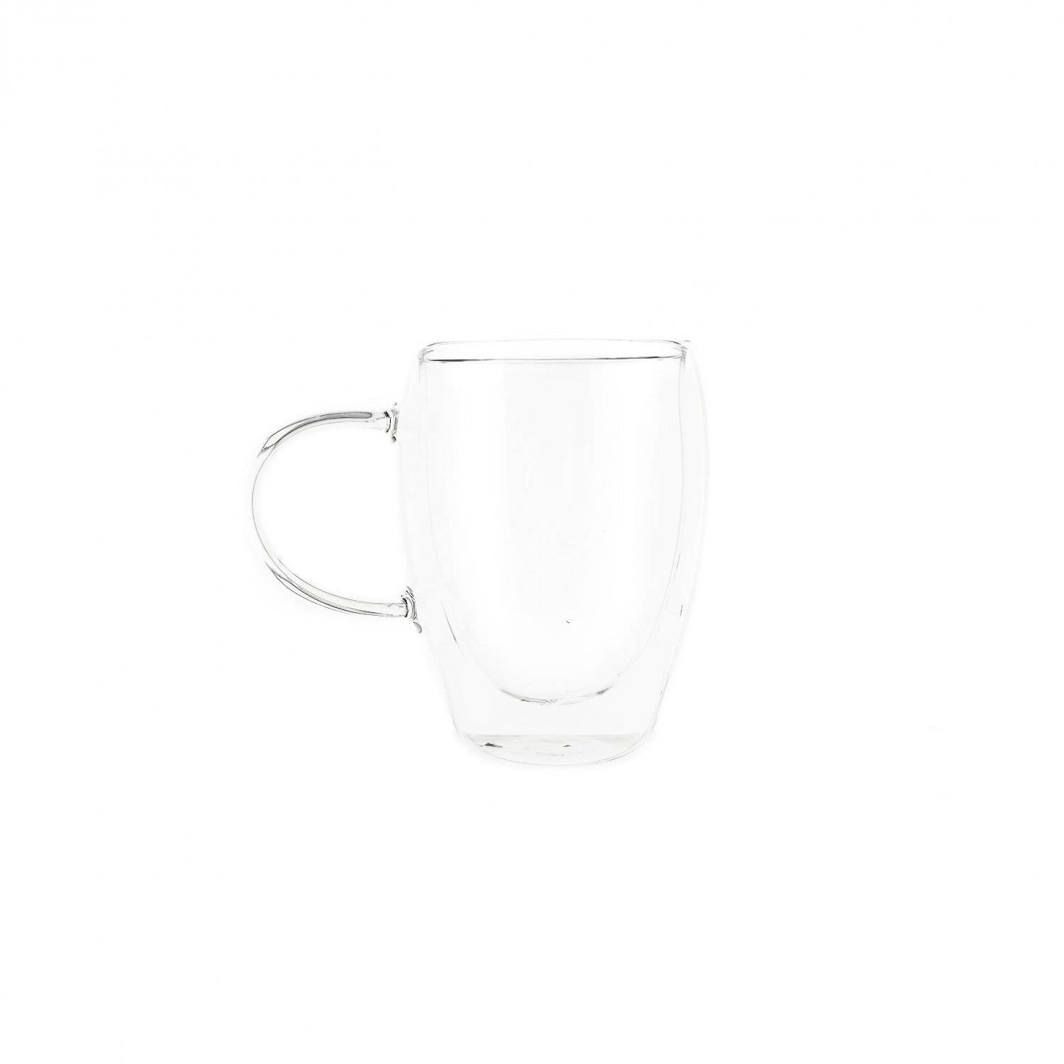 Trendmax 2x Teegläser Doppelwand Thermoglas mit Henkel 350ml, Heat-Resistant ideal für Tee, Kaffee, Kakao