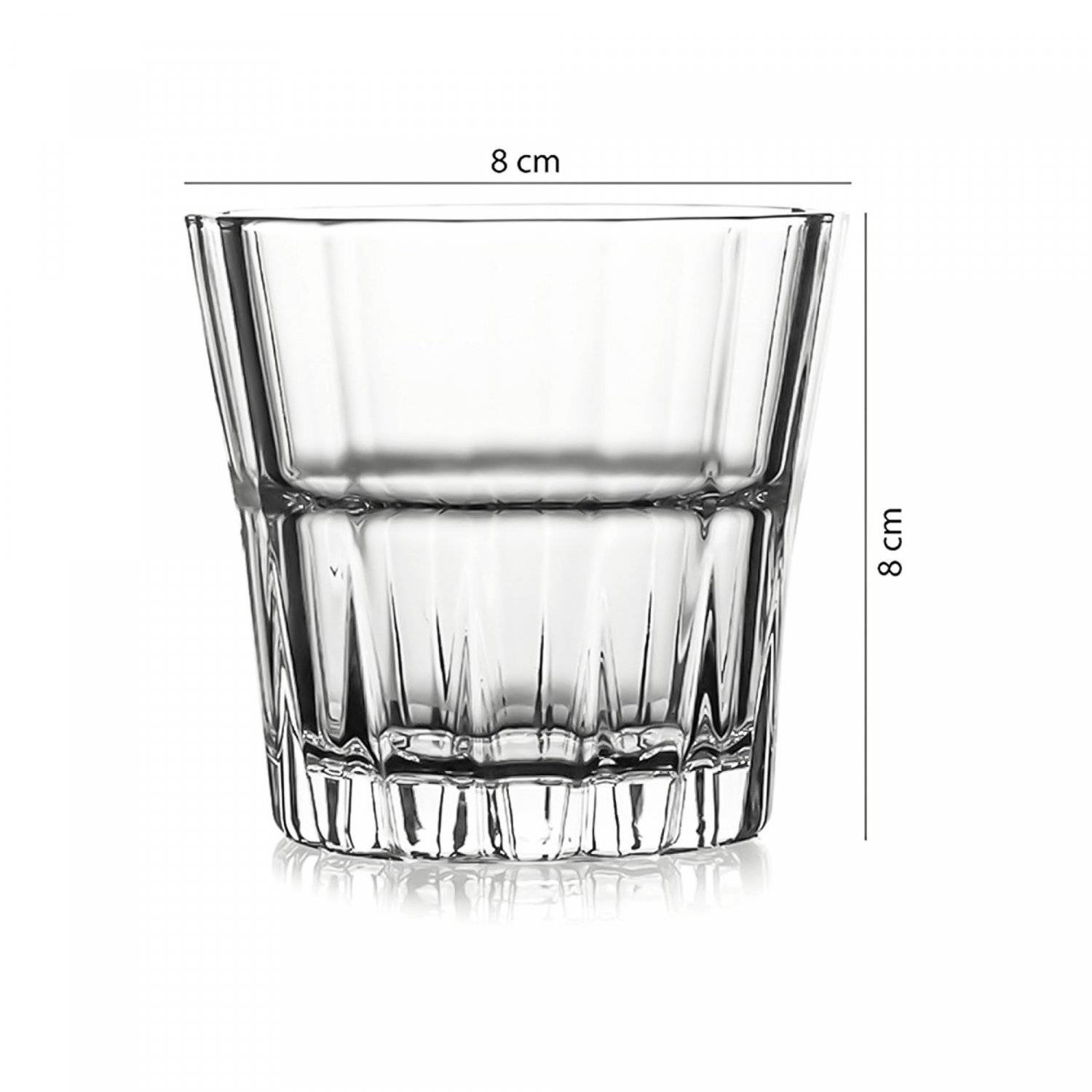 4er Whiskygläser-Set für Genießer, 210 ml zum Trinken von Bourbon, Scotch Whisky, Cocktails, Cognac