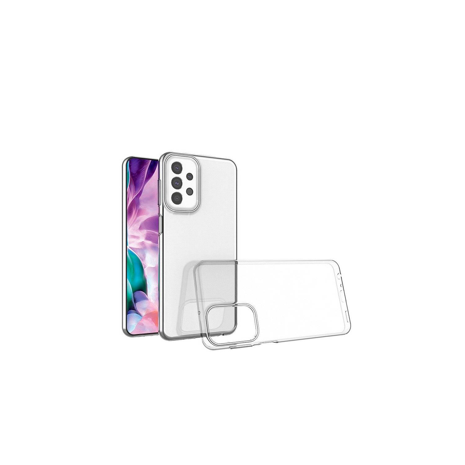 Silikon Hülle Basic kompatibel mit Samsung Galaxy A24 4G Case TPU Soft Handy Cover Schutz Transparent