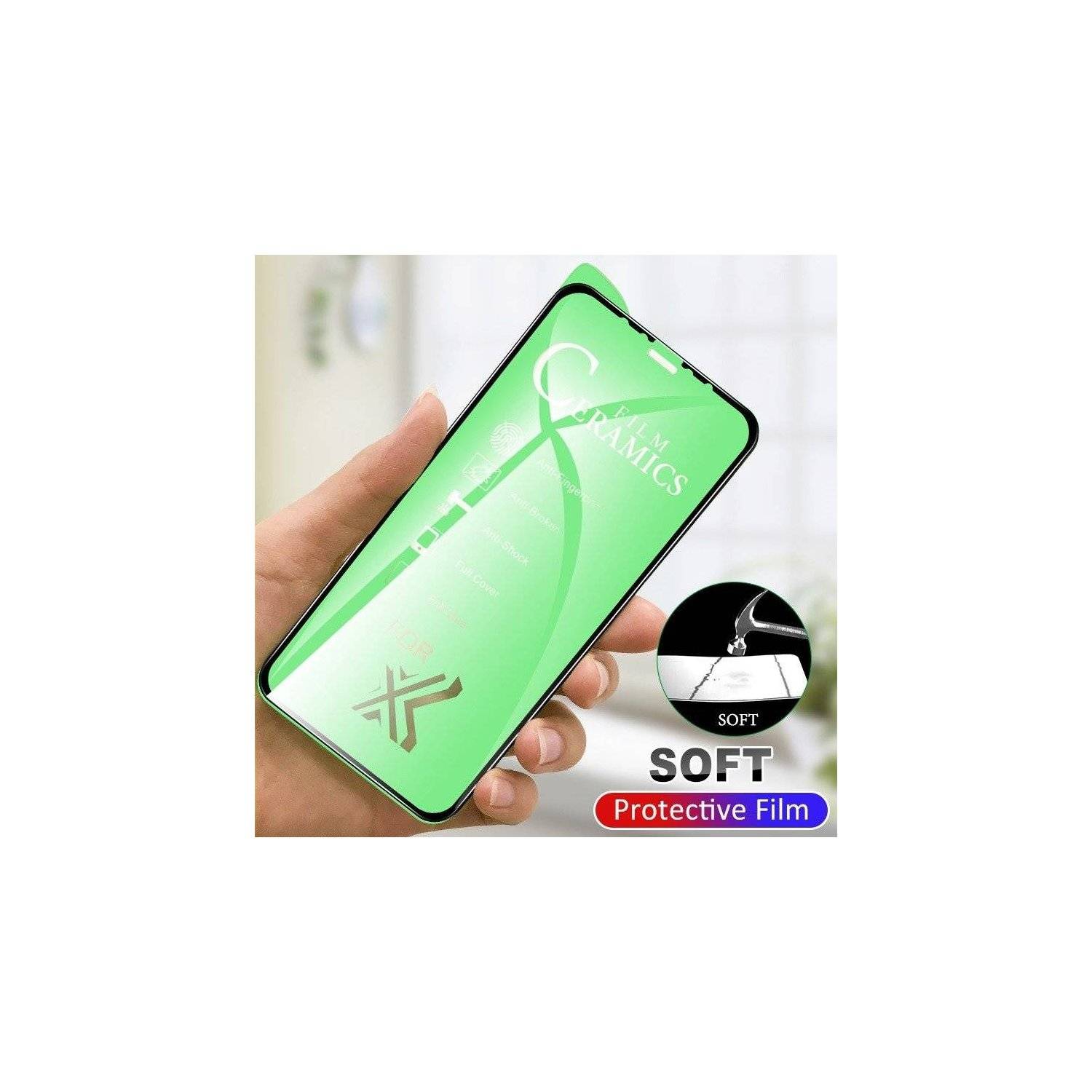Schutzglas 9D Full Covered Keramik kompatibel mit Samsung Galaxy A25 5G Premium Tempered Glas Displayglas Folie