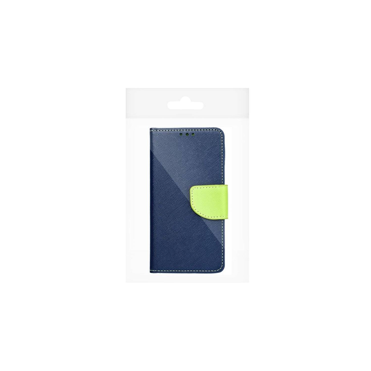 Buch Tasche "Fancy" kompatibel mit Motorola Moto G24 / G04 Etui mit Standfunktion, Kartenfach Blau-Grün