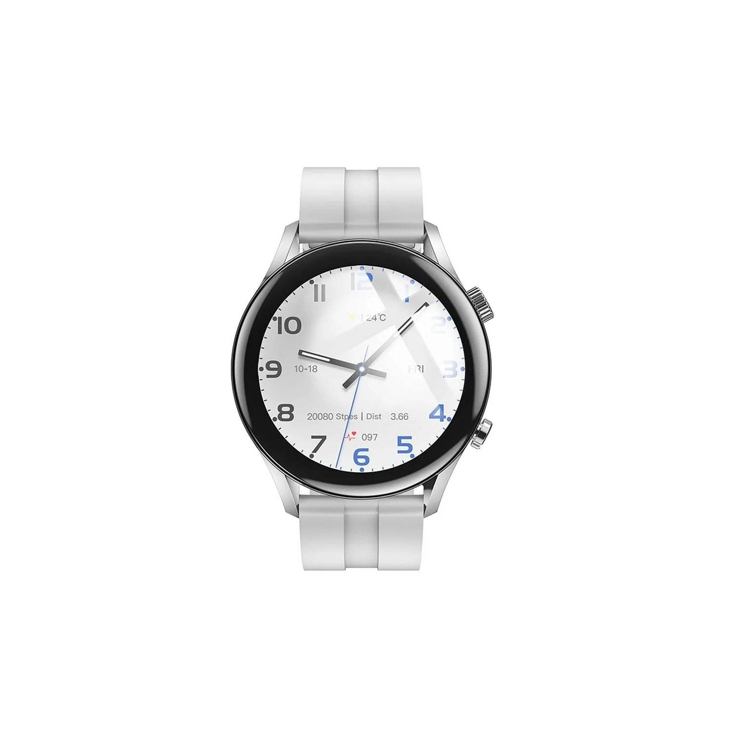 Smartwatch mit Anruffunktion Y7 Pro silber - 128 MB Bluetooth v5.0 - kompatibel mit iPhone und anderen SmartPhones