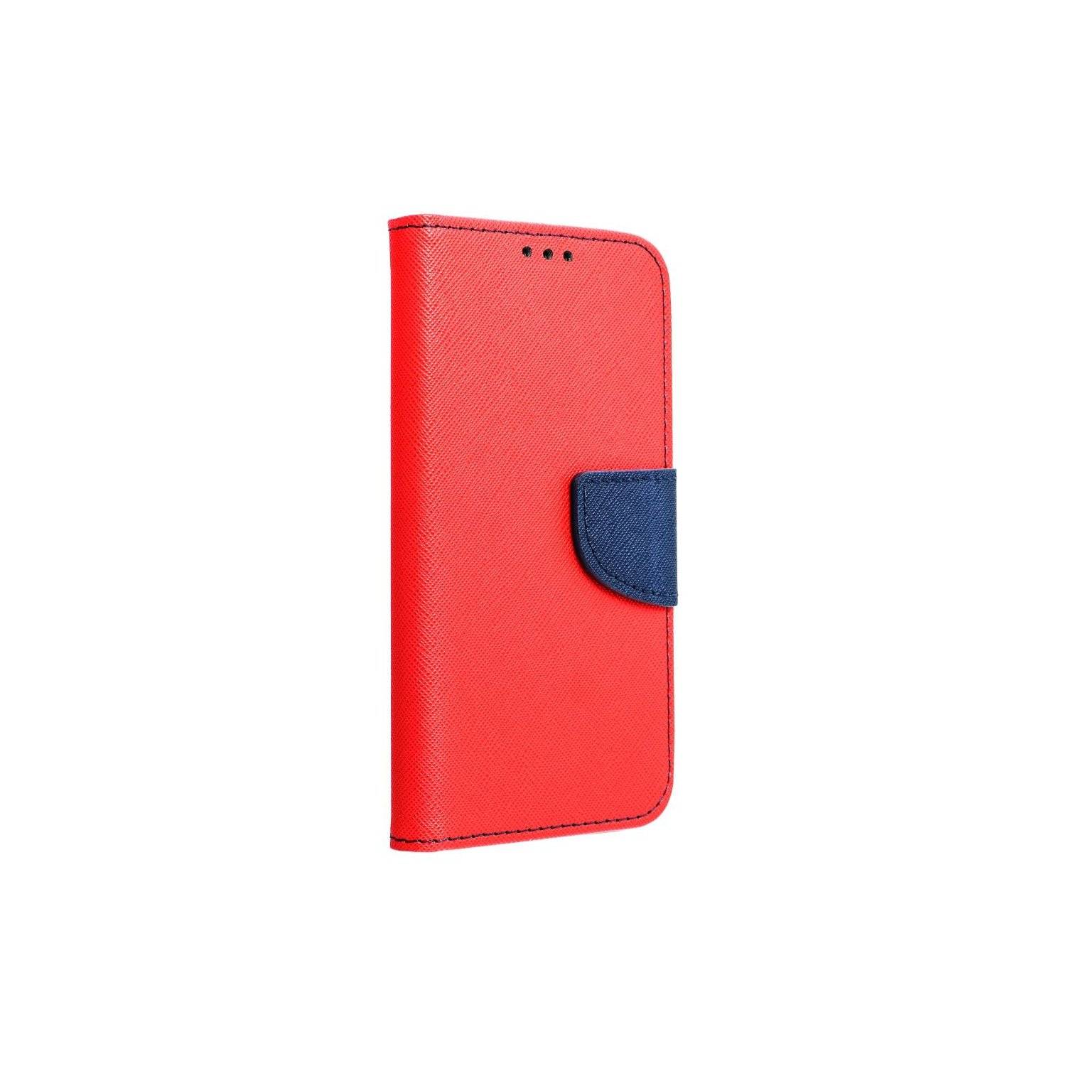 Buch Tasche kompatibel mit Motorola Moto G24 / G04 Handy Hülle Brieftasche mit Standfunktion, Kartenfach Rot-Blau