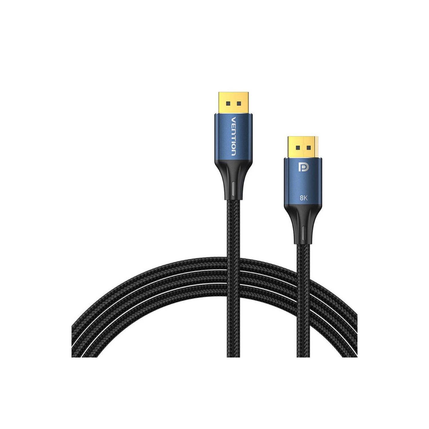 DisplayPort HD 8K 3 m Kabel - DisplayPort Version 1.4 - maximale Auflösung von 7680 x 4320 Pixeln Blau