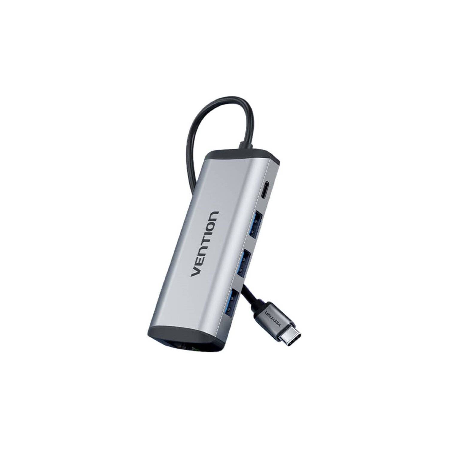 USB-C auf USB-C Dockingstation - 3x USB3.0, PD 0,15m - grau microSD- und SD-Kartenleser