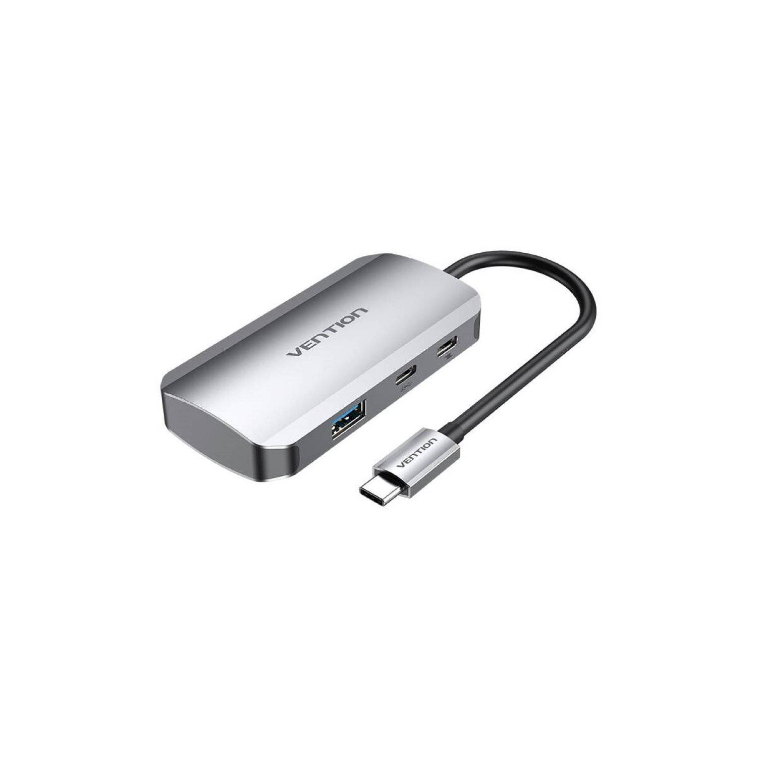 USB-C auf USB-C Dockingstation - 3x USB3.0, PD 0,15m grau - USB-C, 3x USB3.0, 2x USB-C