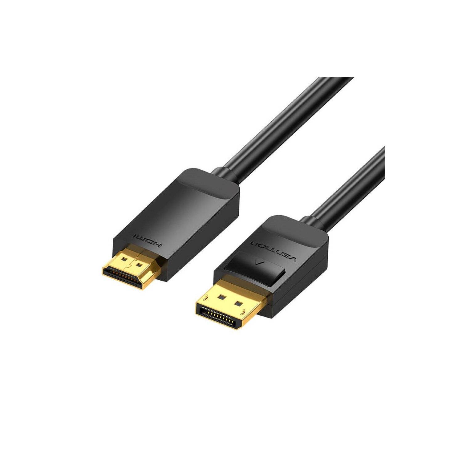 DisplayPort 1.2 auf HDMI 1.4 Kabel - HDMI Adapter 2m, 4K 30Hz (Schwarz)
