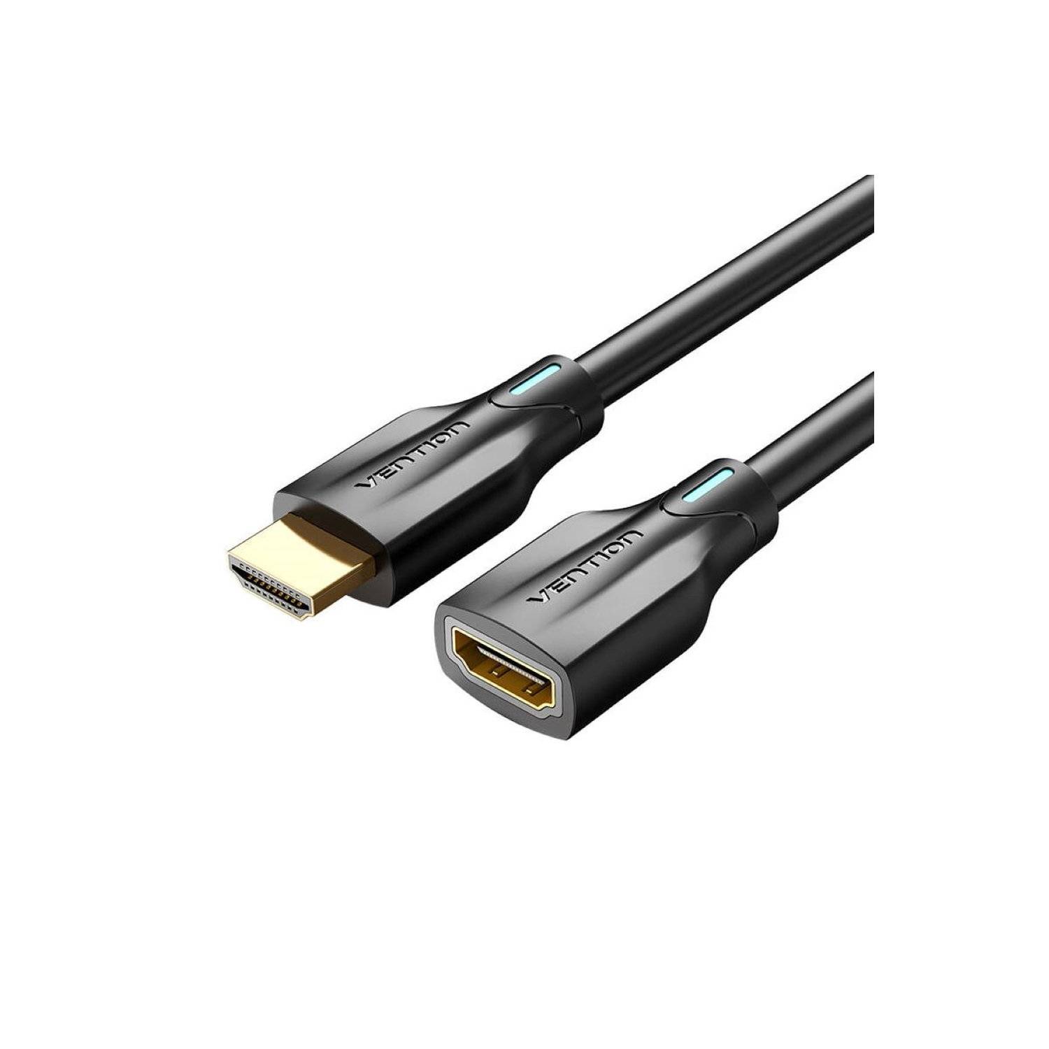 HDMI-Kabel 2.1 - 1,5m Schwarz mit einer Auflösung von 8K 60Hz/ 4K 120Hz